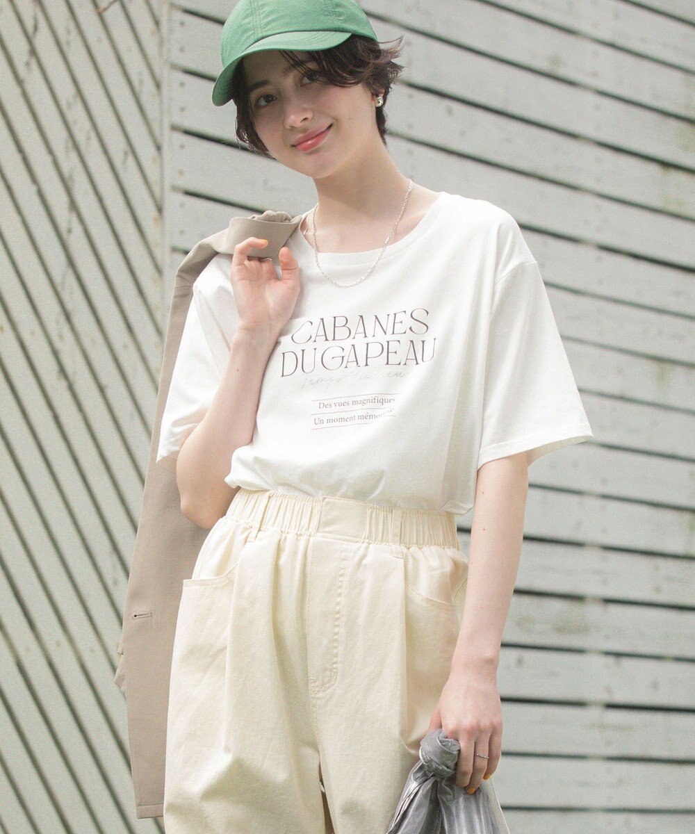 Green Parks 【適ON】多段きれい目ロゴＴシャツ 