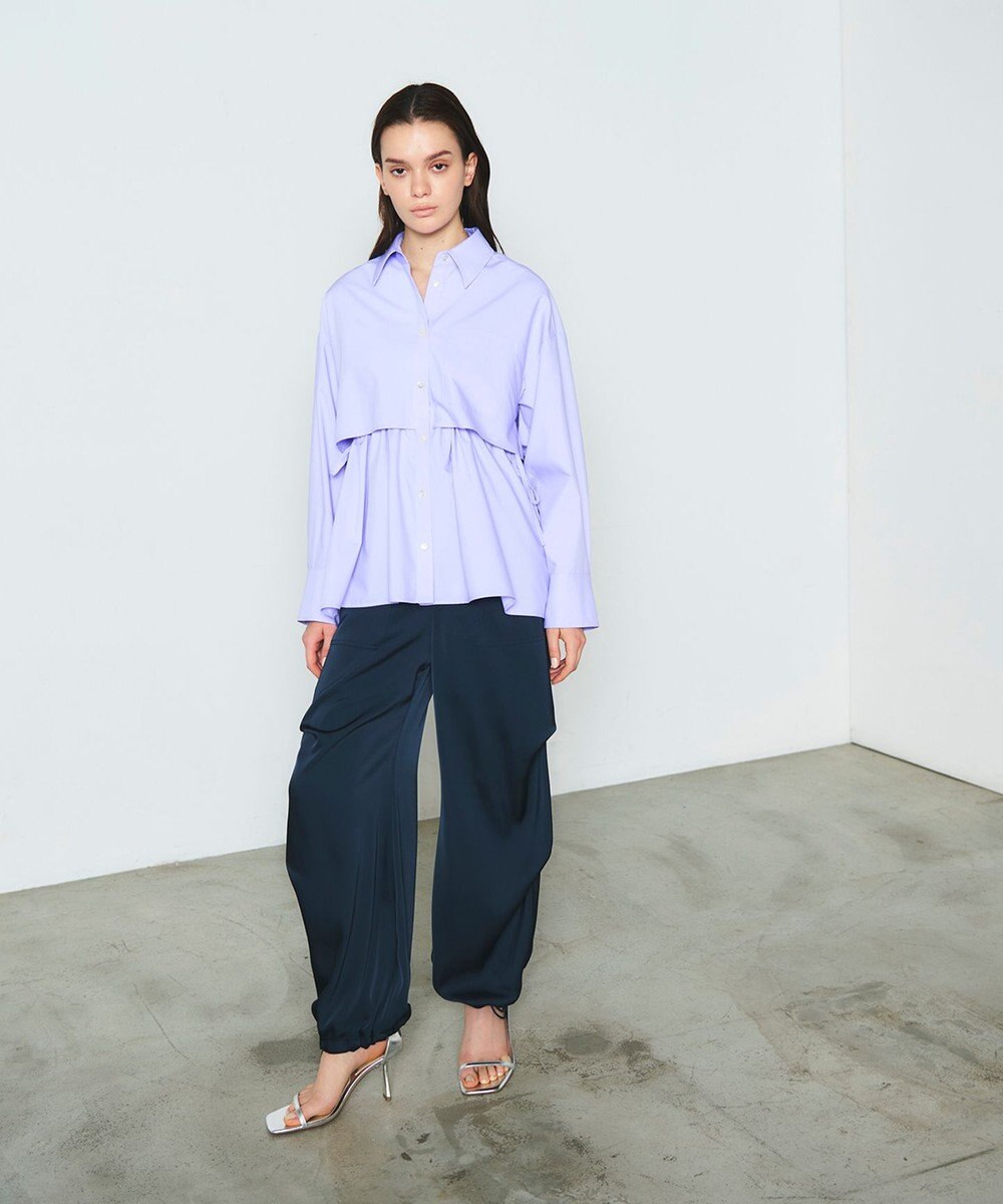 GRACE CONTINENTAL レイヤードドロストシャツ 