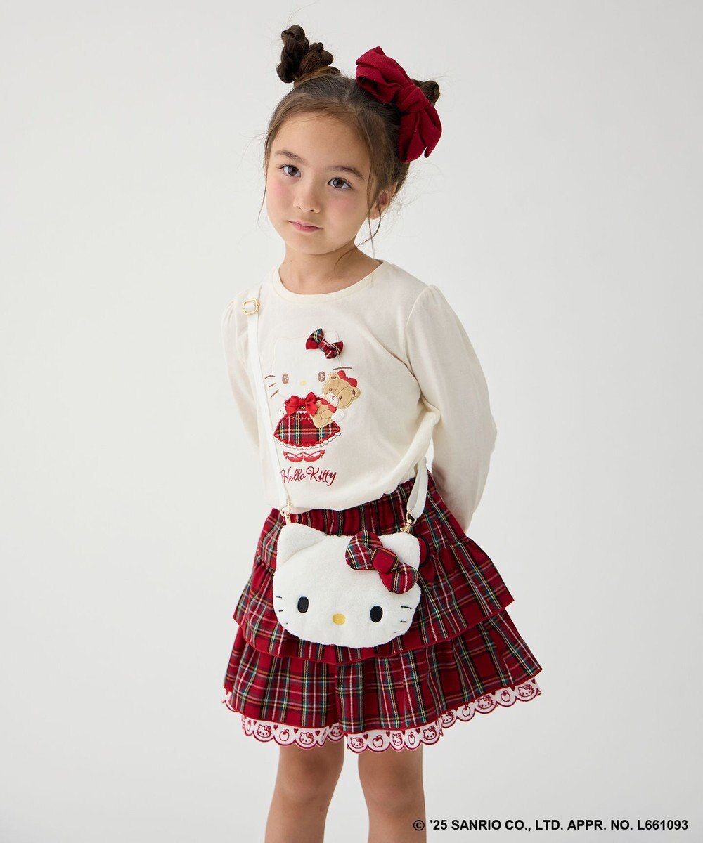 ANY KIDS 【ハローキティ×ANY KIDS】アップリケ 長袖Tシャツ 