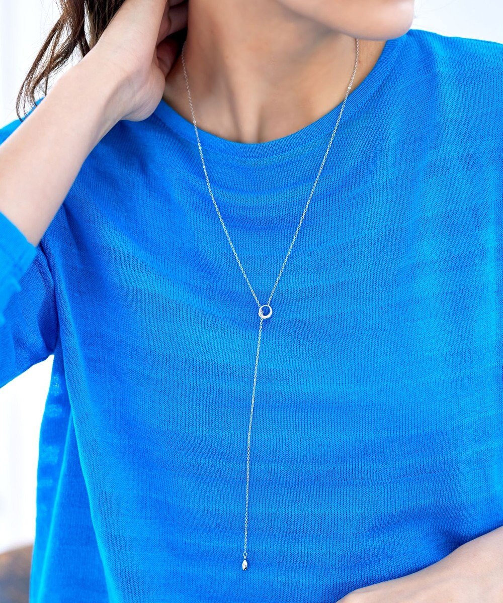 Tiaclasse 涙型ラリエットネックレス 