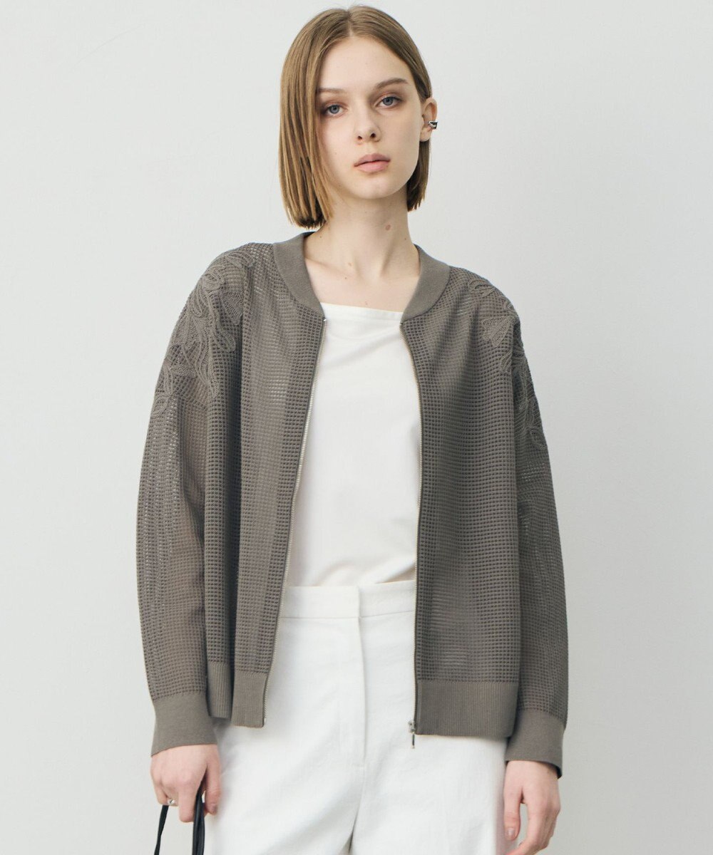 ICB L メッシュレースブルゾン 