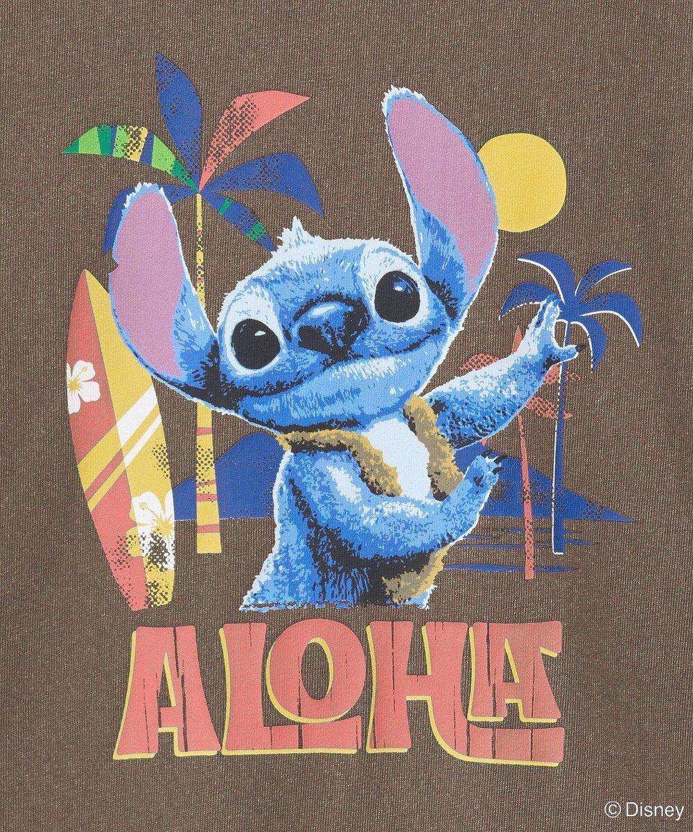 Green Parks スティッチ／ウ゛ィンテージ風ピグメントＴシャツ 