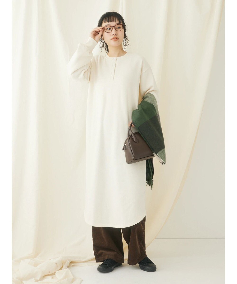 CRAFT STANDARD BOUTIQUE 裏起毛ヘンリーワンピース 