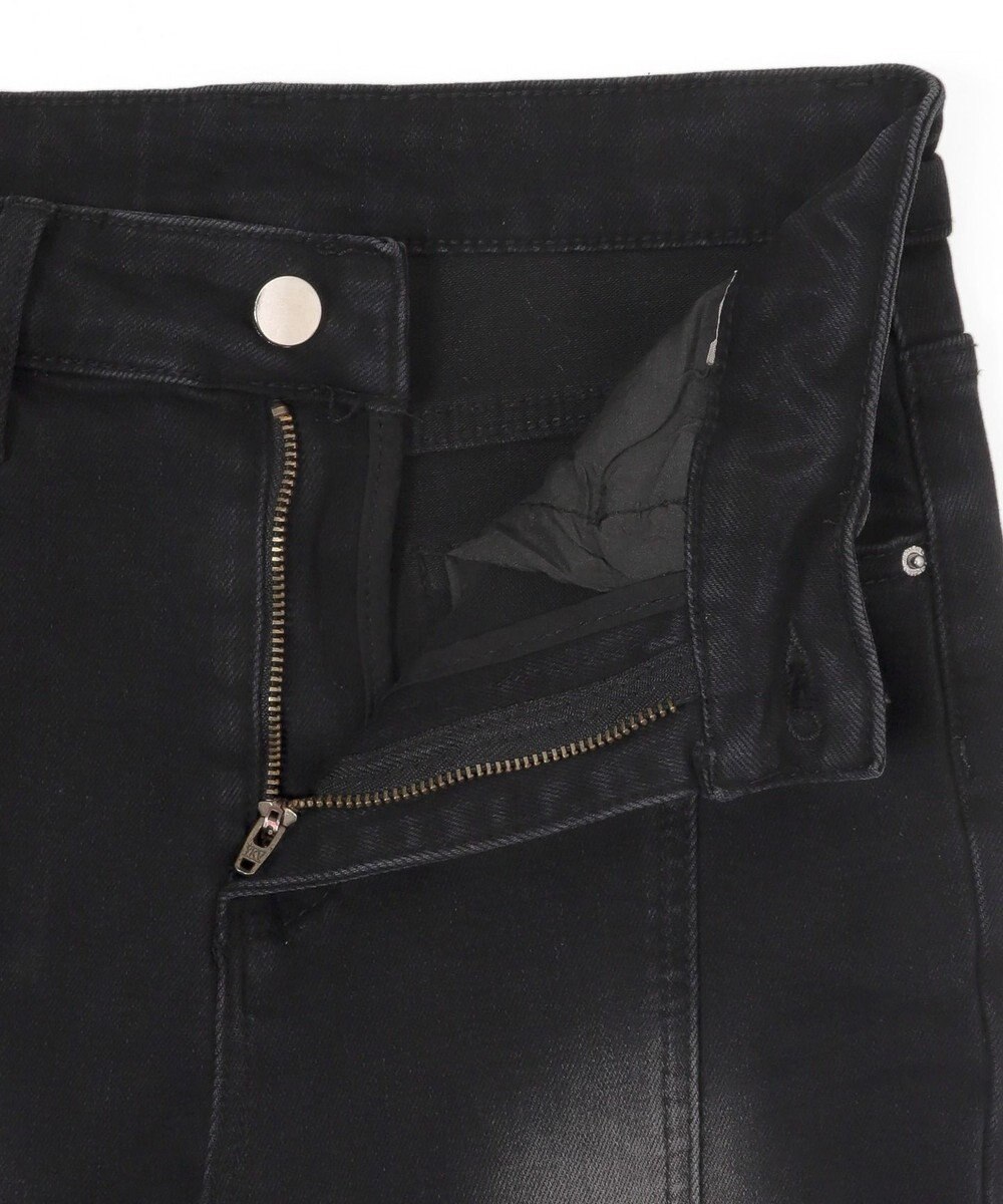 WEGO レースアップストレッチフレアデニム 