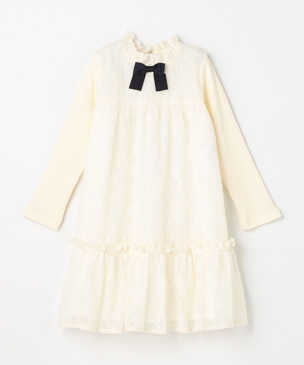 組曲 KIDS 【110-140㎝】スノウレース ワンピース 