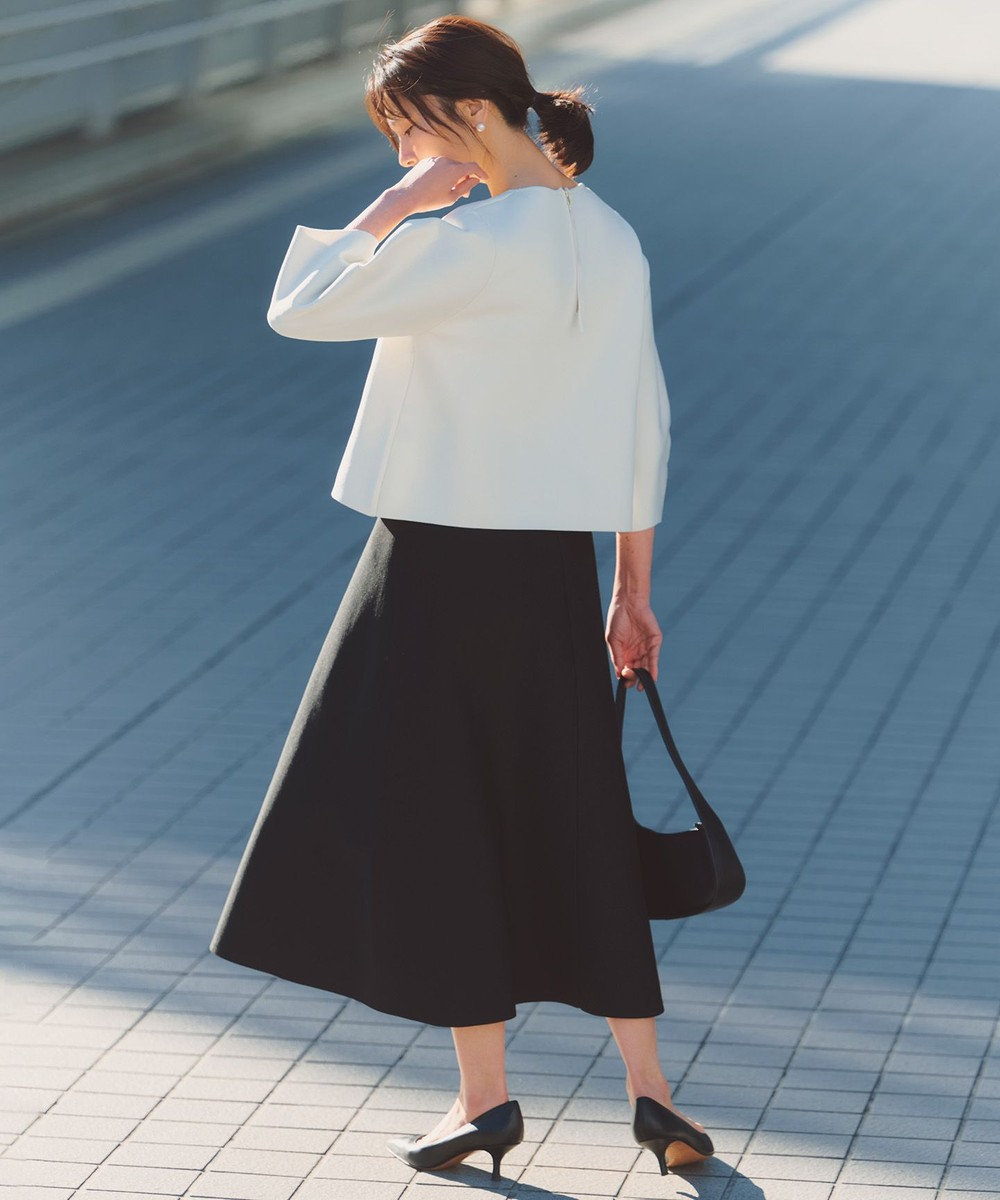 UNFILO L BEAUTY FORM KNIT フレアスカート セットアップ 