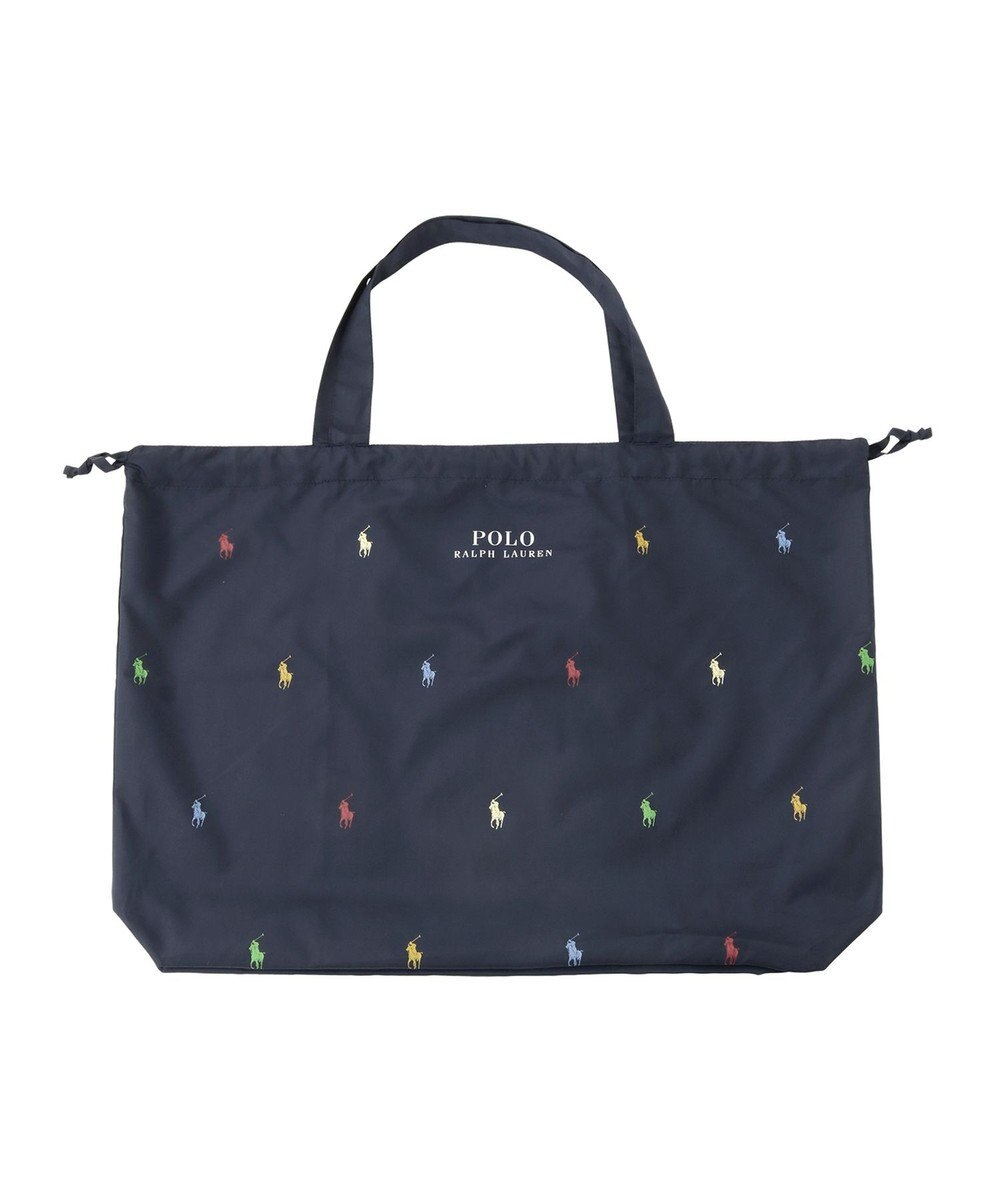 MOONBAT POLO RALPH LAUREN(ポロ ラルフローレン)  【C-zeroはっ水】ポケッタブルレインバッグ ポロポニーカラードット 