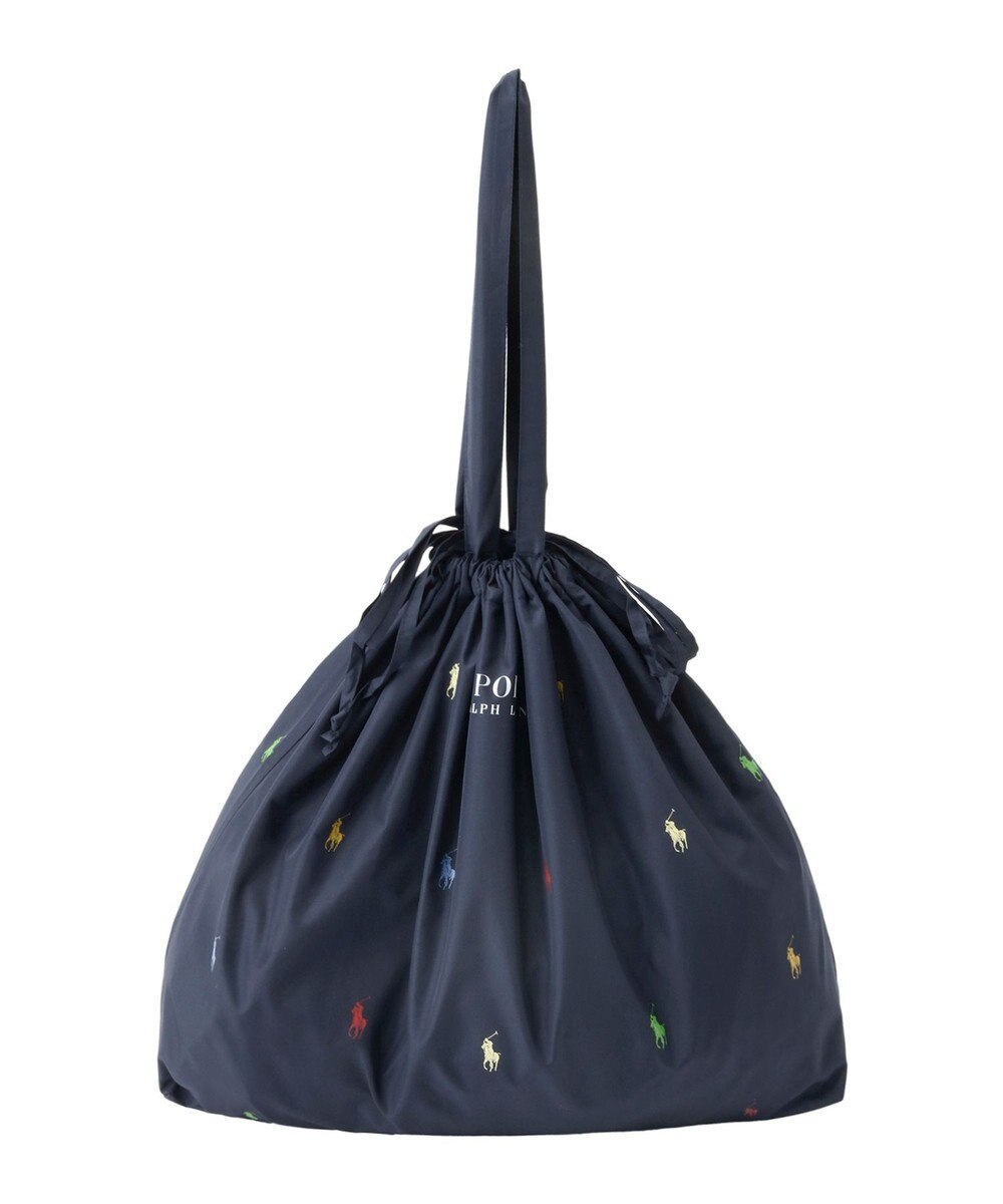 MOONBAT POLO RALPH LAUREN(ポロ ラルフローレン)  【C-zeroはっ水】ポケッタブルレインバッグ ポロポニーカラードット 