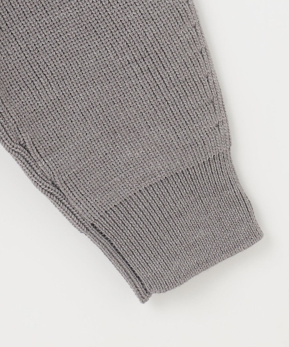 自由区 【洗える】ジップアップニット アウター 