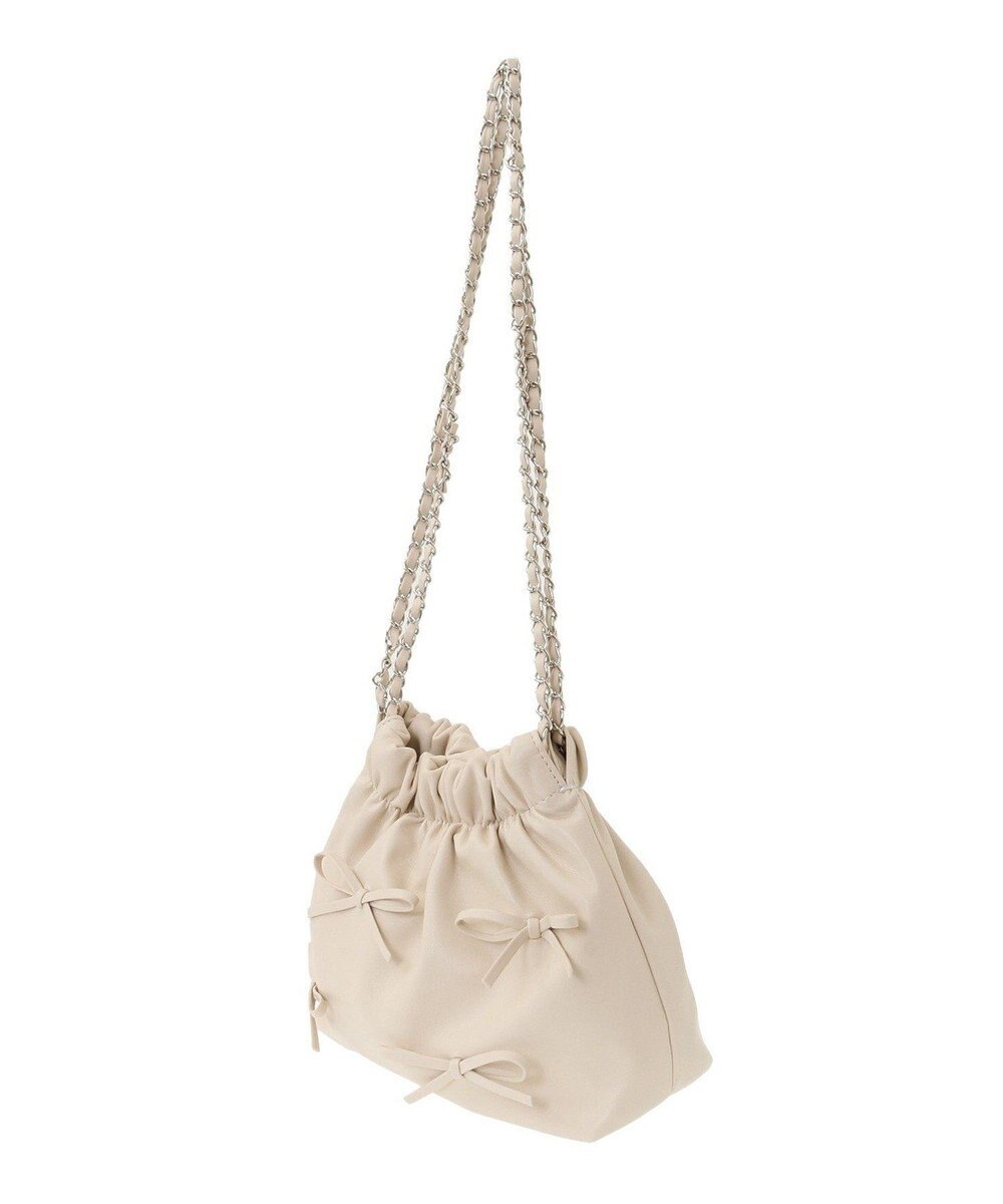 Green Parks ・ＱＵＯＮ　リボンチェーン巾着 