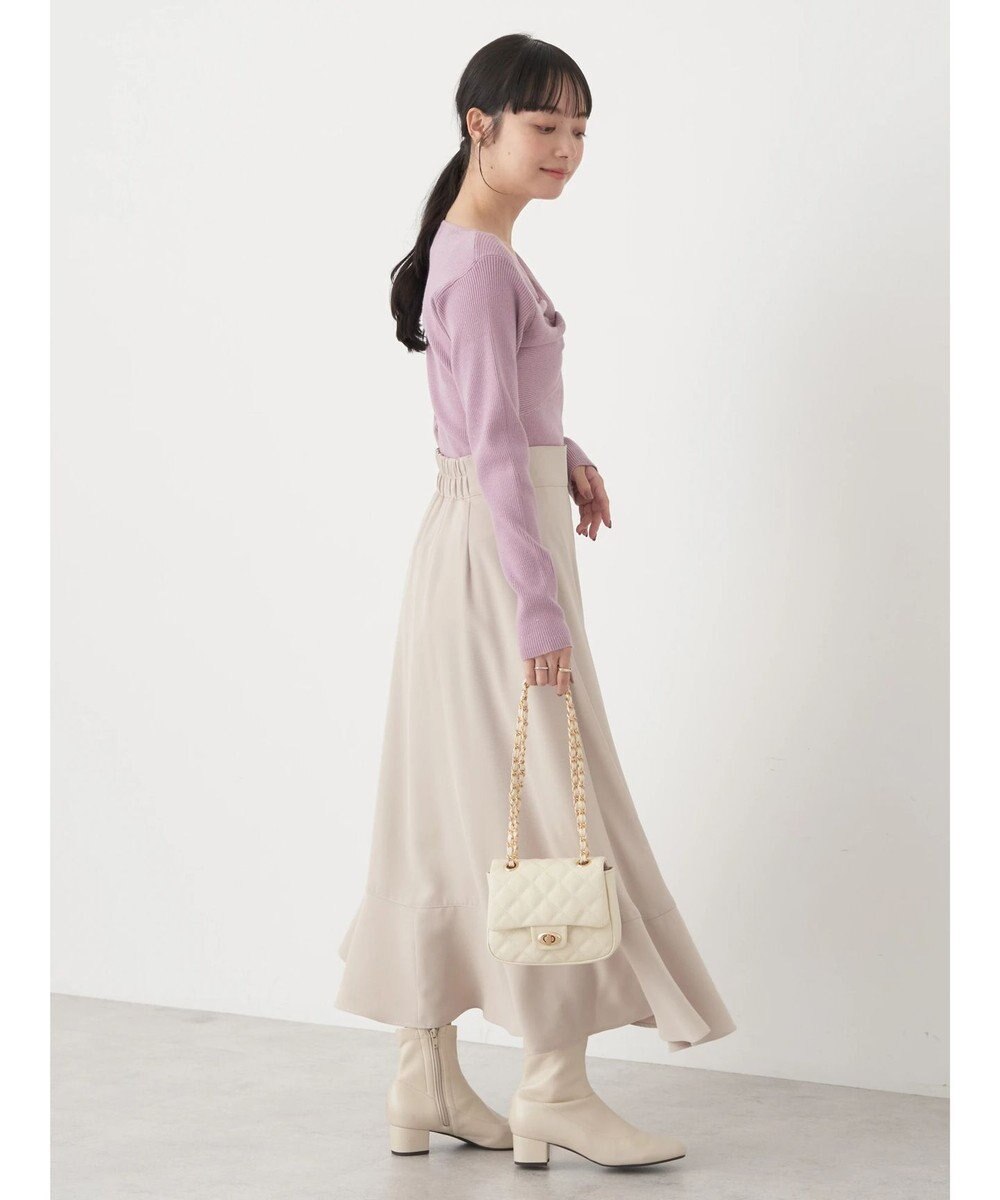 earth music&ecology ツイストリブラメニットプルオーバー 