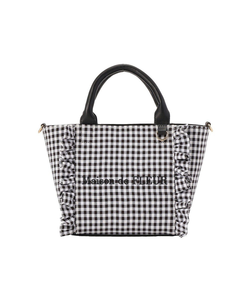 Maison de FLEUR ギンガムフリル2Wayバッグ 