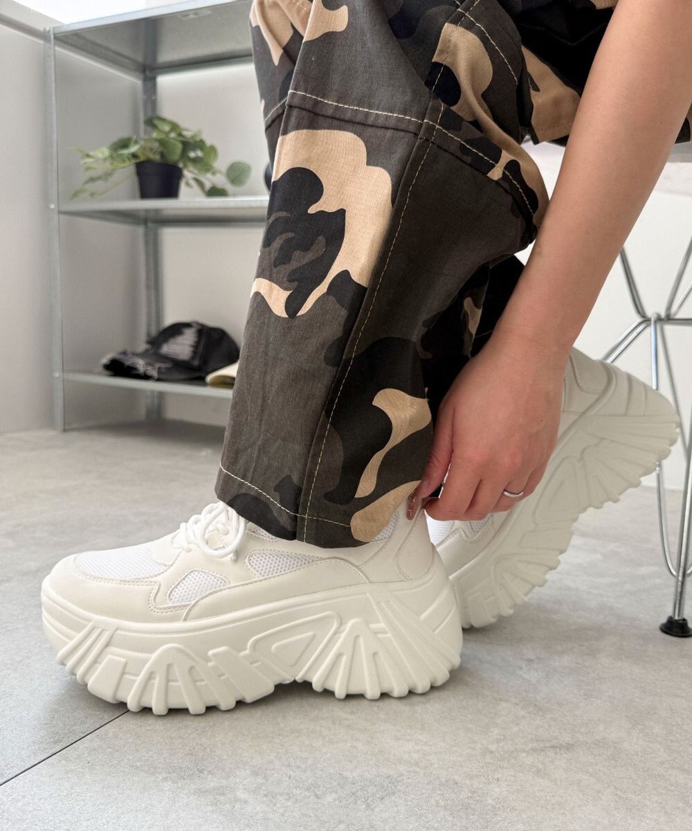 WEGO 【SMLサイズ展開】ボリュームスニーカー 