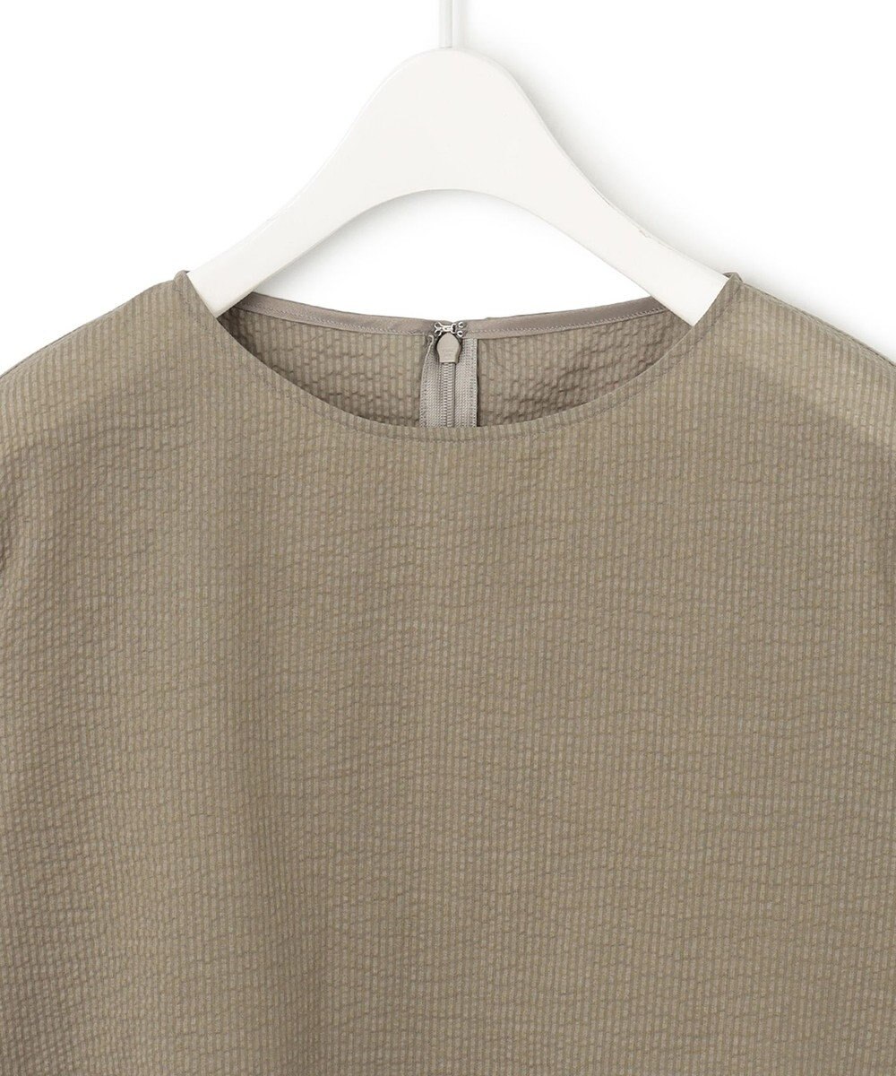 ICB 【洗える】コットンリップル Tブラウス 