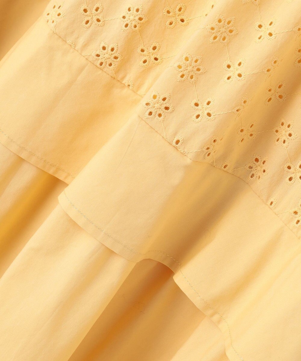 組曲 エンブロイダリーレース シャーティング ワンピース 