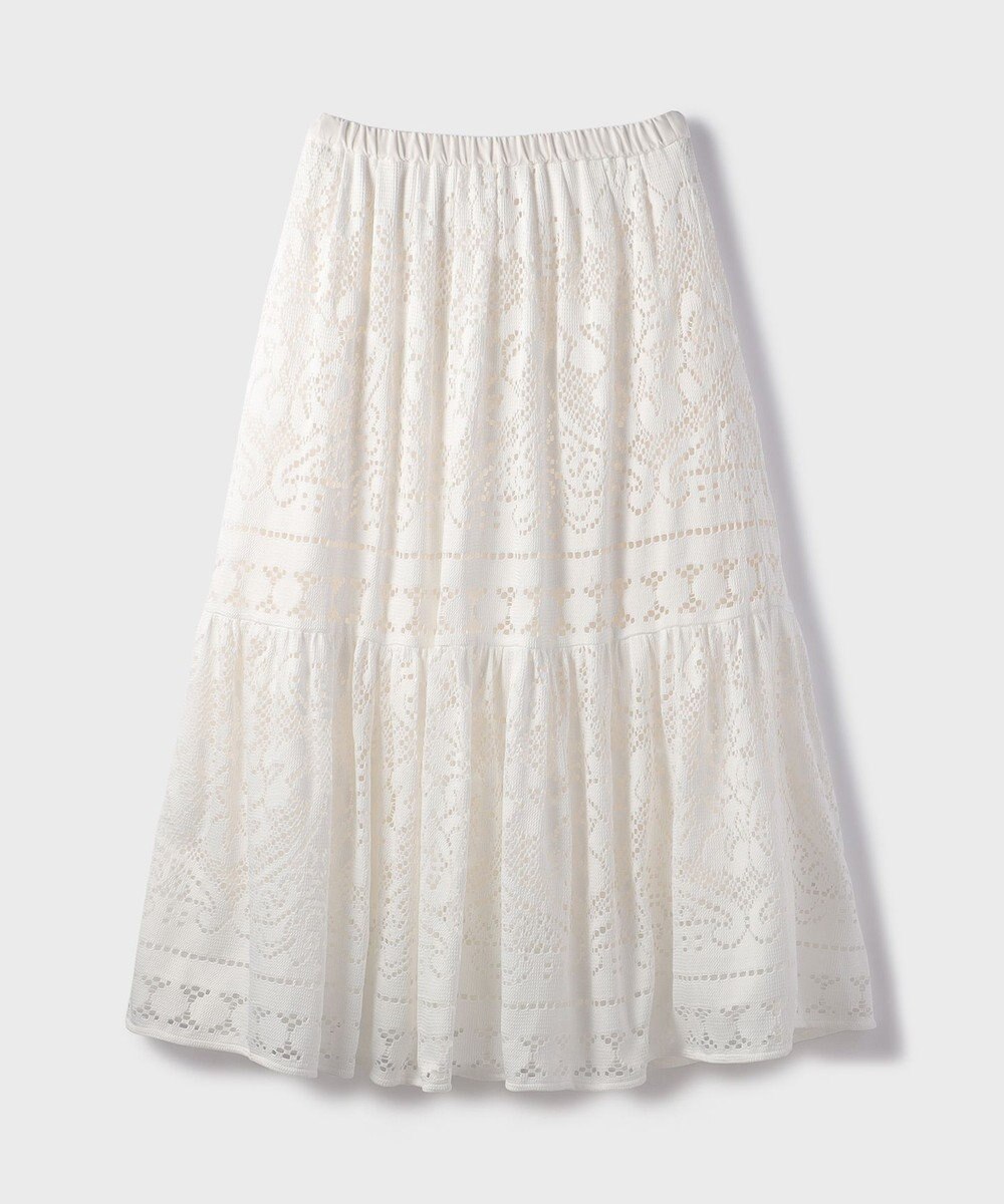GRACE CONTINENTAL レースティアードスカート 