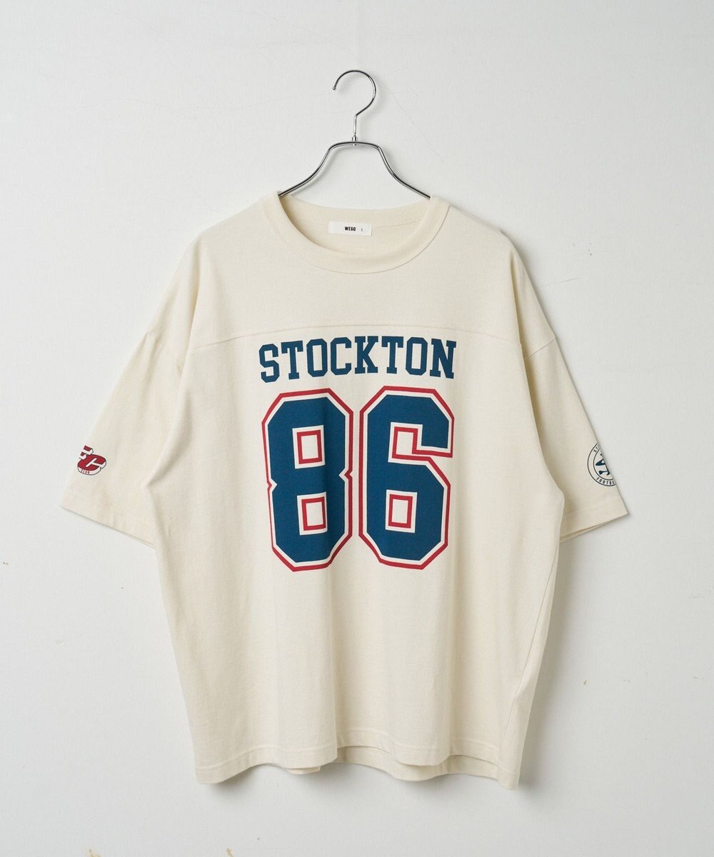 WEGO 【ユニセックス着用ITEM/手洗い可/MLサイズ】フットボールBIG　T（S） 