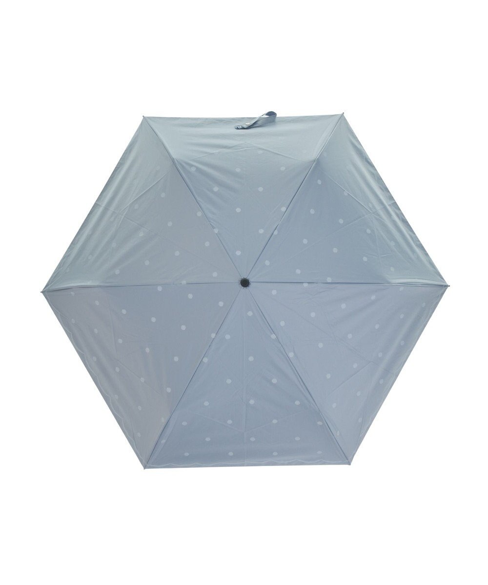 MOONBAT 晴雨兼用日傘 折りたたみ傘 ドット×スカラー／遮光 遮熱 UV 