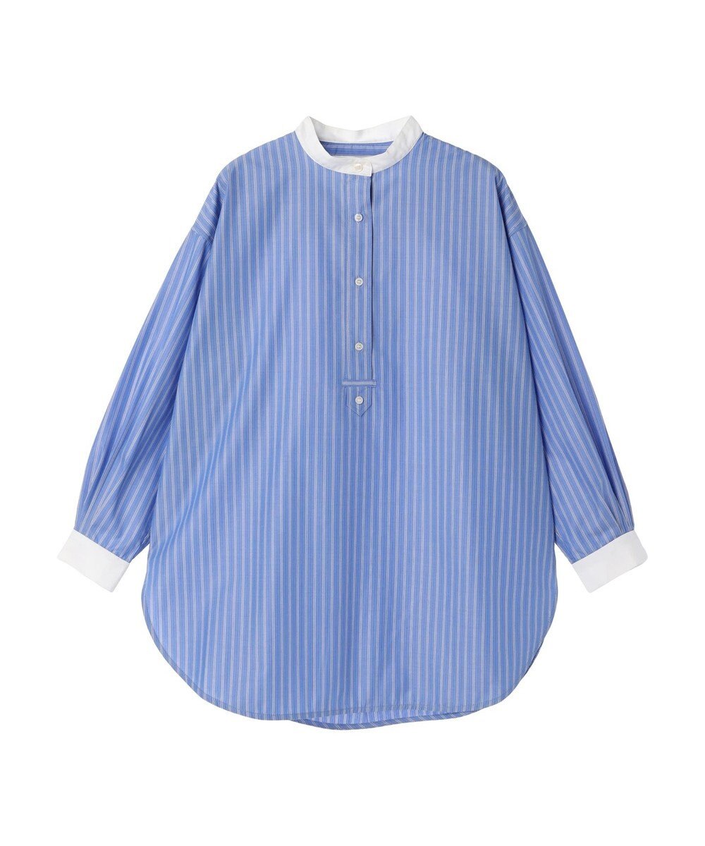 AMERICAN HOLIC イージーケアバンドカラーシャツチュニック 