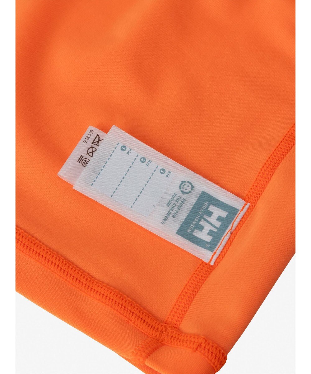 HELLY HANSEN 【キッズ・吸湿速乾・UVカット・耐海水・耐塩素・記名ラベル付】ロングスリーブフラッシュカラーラッシュガード 