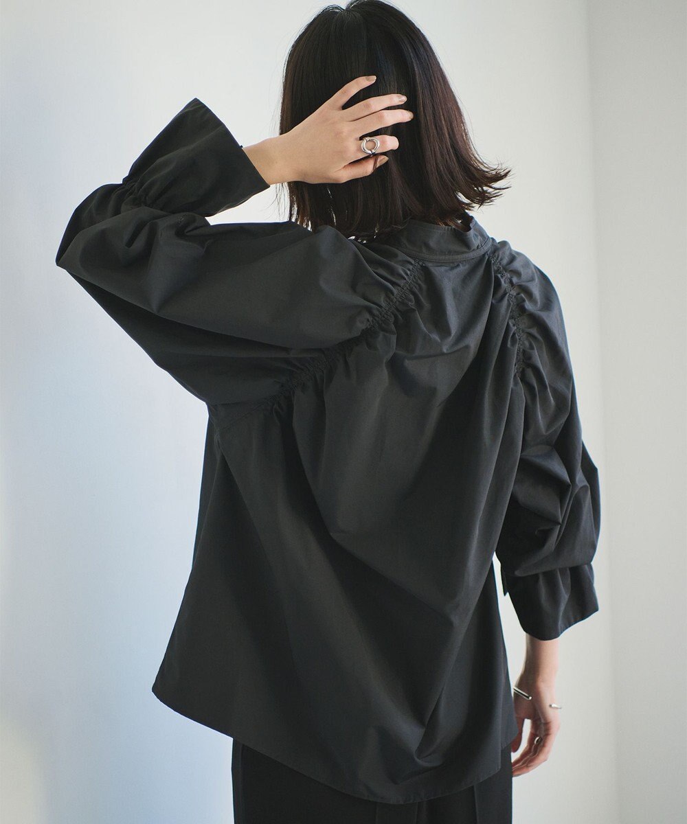 #Newans 【ANSWER for 骨格ナチュラル】ギャザーショルダーシャツ 