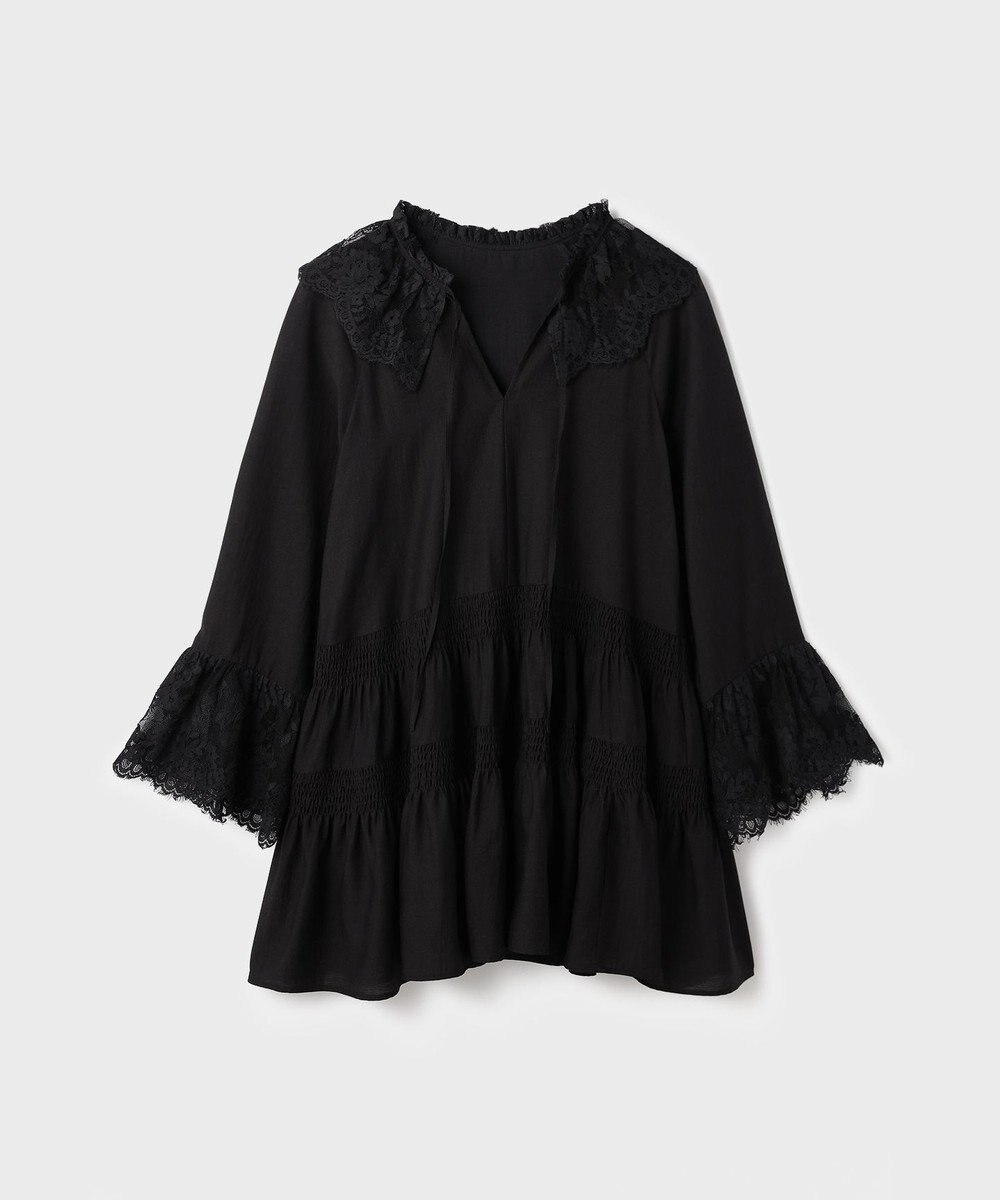 GRACE CONTINENTAL レースカラーチュニックブラウス 