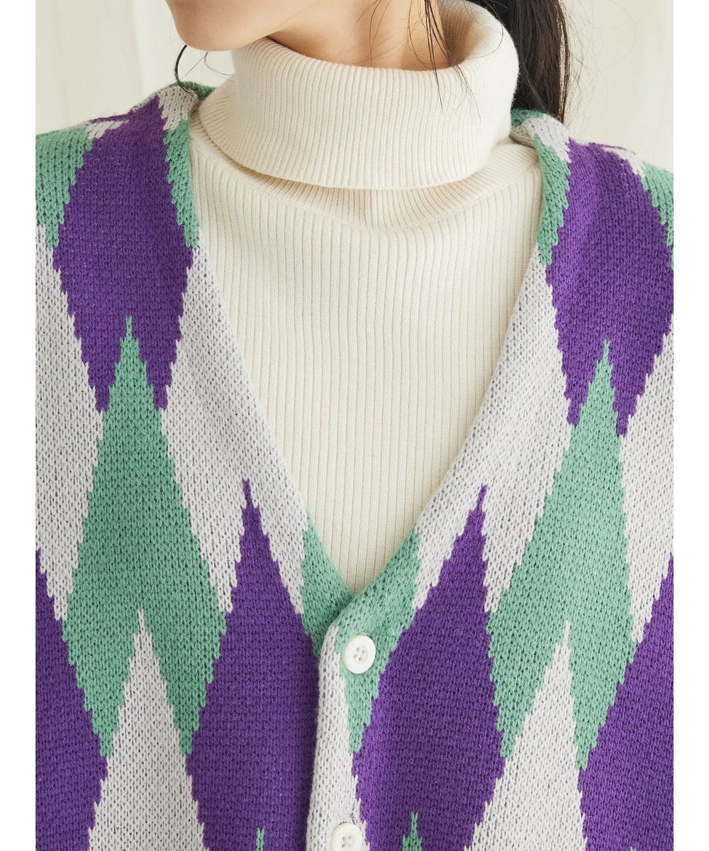 CRAFT STANDARD BOUTIQUE 【男女兼用】アーガイル柄カーディガン2 