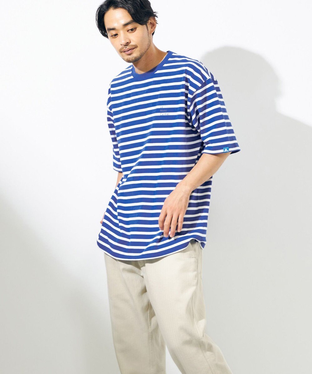 SHARE PARK MENS 【UNISEX】UVカット ボーダーロゴTシャツ 