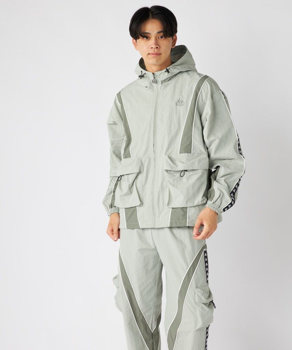 OP／FILA 【Kappa】オーバーシルエット バンダナイロントラックジャケット 