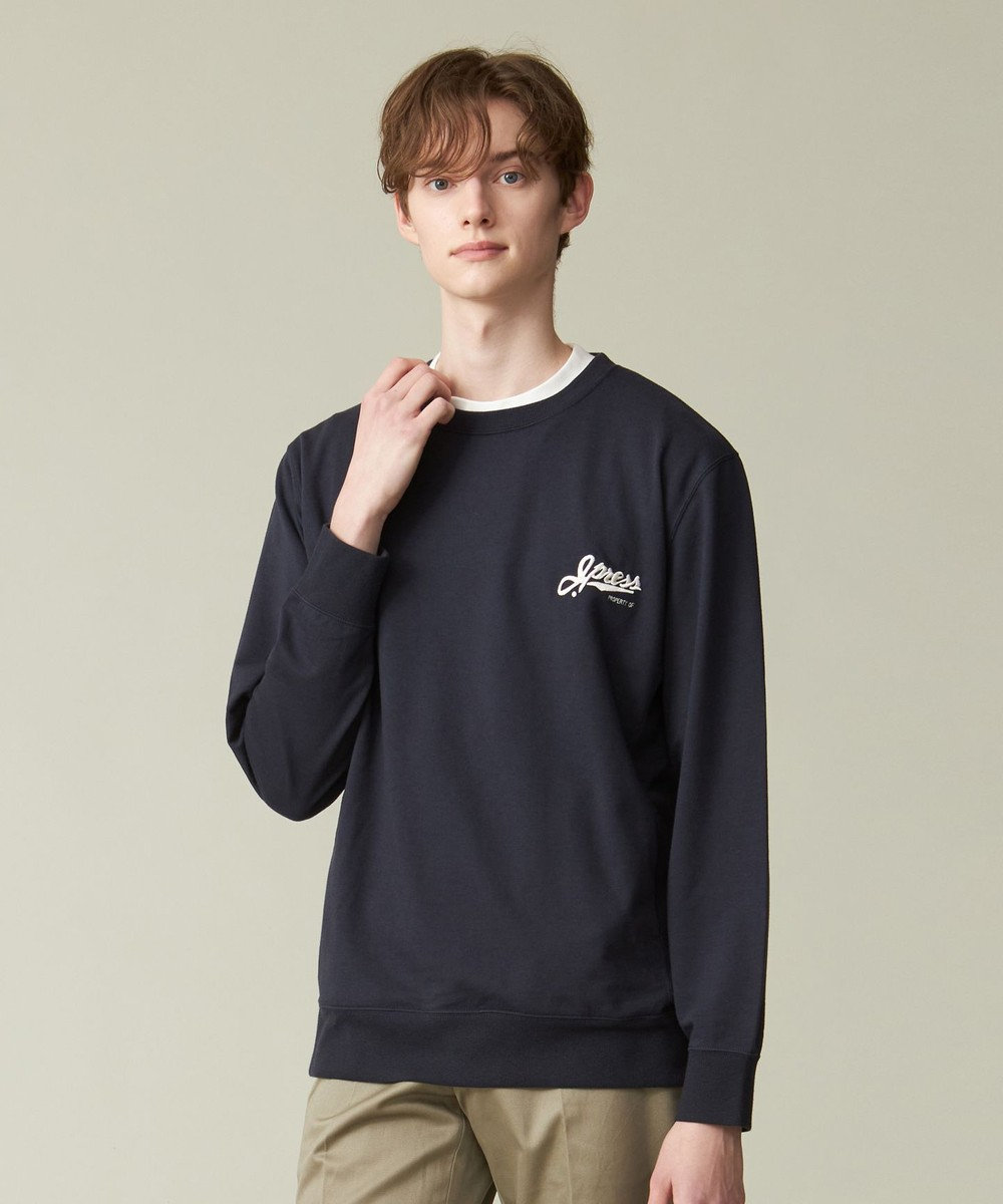 J.PRESS MEN インレージャージー ロゴトレーナー 