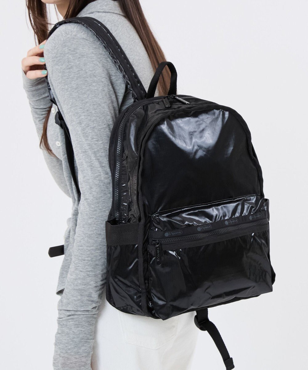 LeSportsac ROUTE BACKPACK/ブラックシャイン 