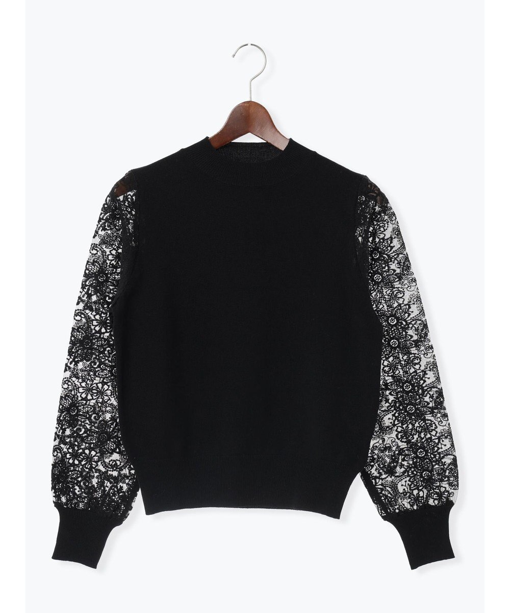 Te chichi レーススリーブニット 