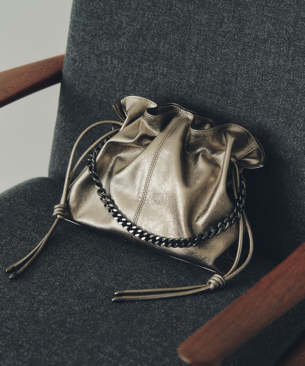 YECCA VECCA 2wayチェーンギャザーバッグ 