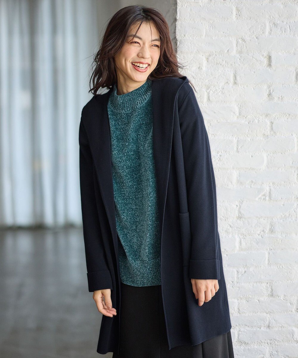 ANY 【洗濯機可】フーディーコーディガン 