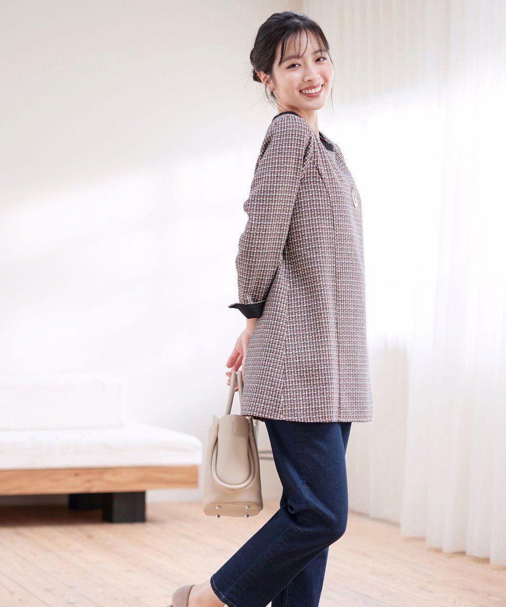 Tiaclasse 【洗える】ツイードチュニック 