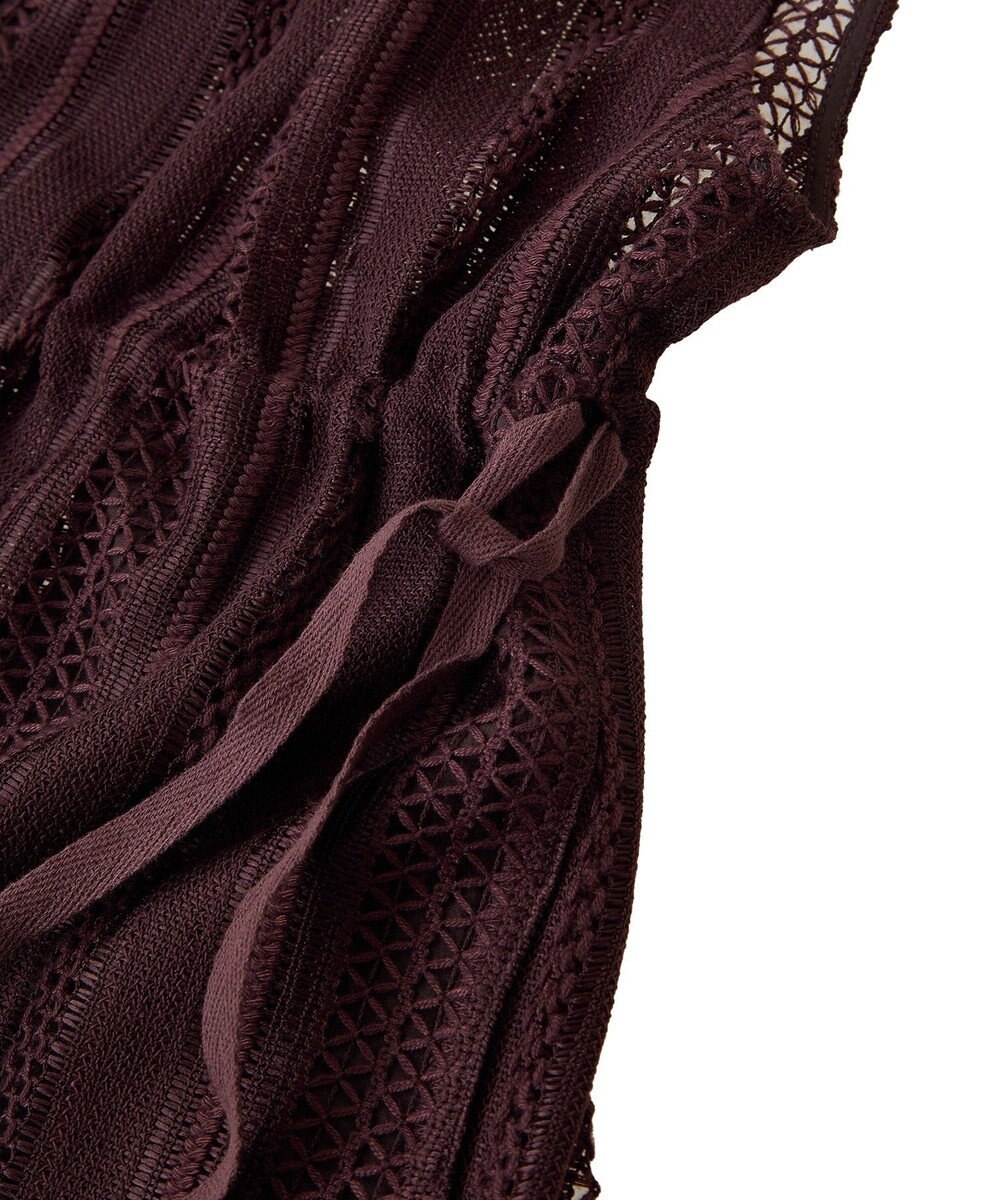 AMERICAN HOLIC 幾何学レースウエストドロストジャケット 