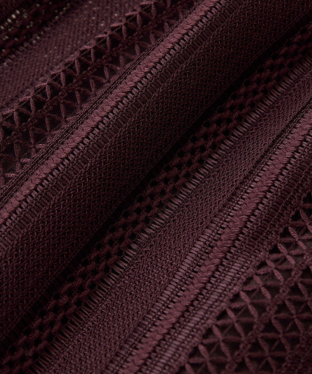 AMERICAN HOLIC 幾何学レースウエストドロストジャケット 