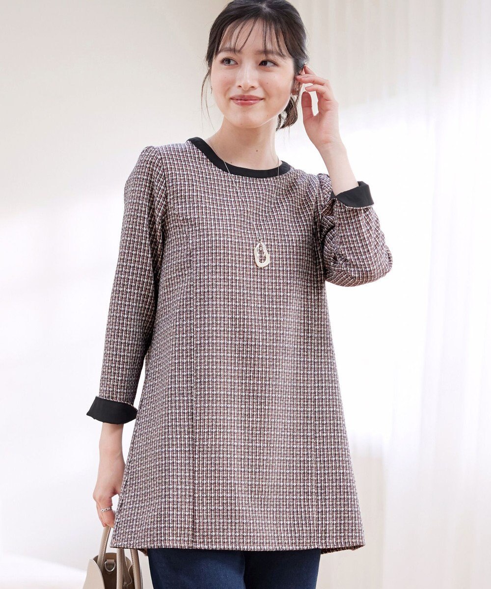 Tiaclasse 【洗える】ツイードチュニック 