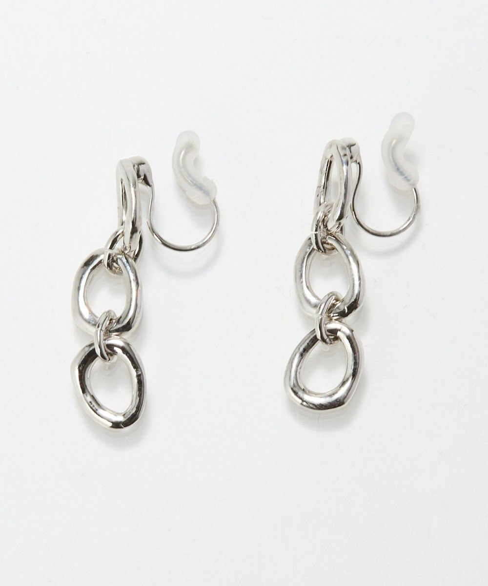 Phoebe 〈痛くないシリーズ/金属アレルギー対応〉ボールドチェーンライトフィットイヤリング　シルバー/ニッケルフリー 