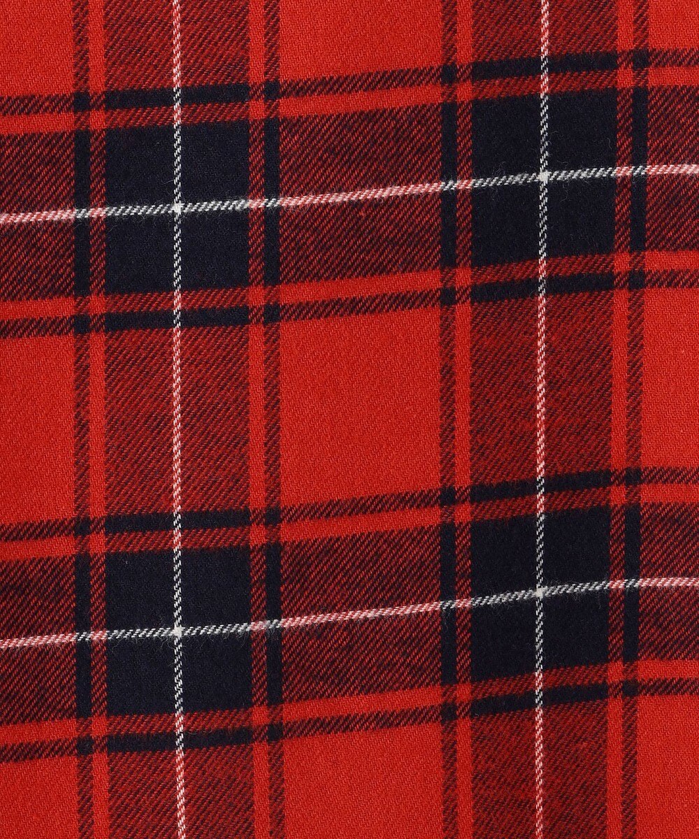 23区 L 【洗える】ブラッシュド ビエラチェック シャツ 