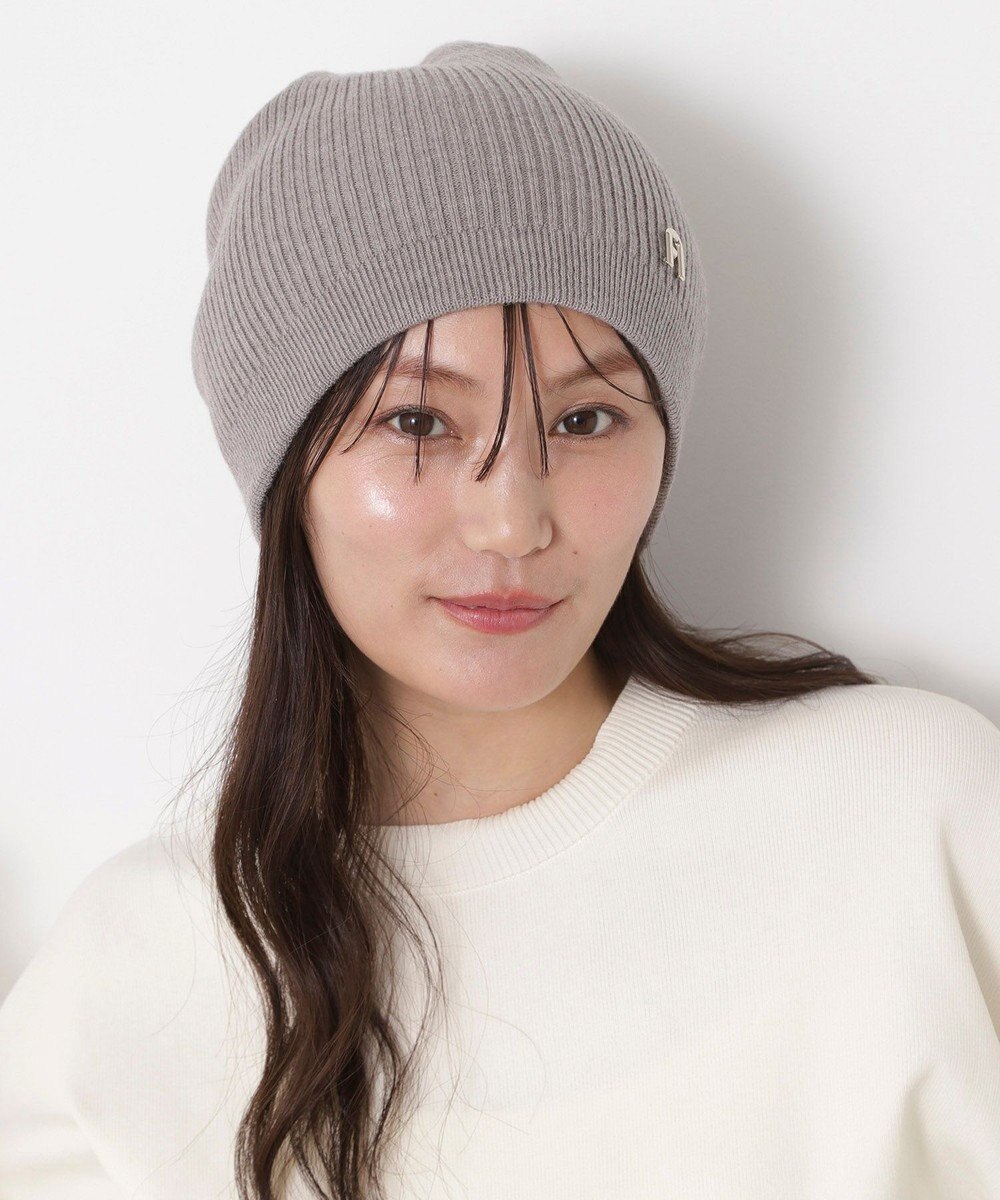 MOONBAT 【WEB限定】FURLA(フルラ)アーチロゴ付き ニット帽 帽子 UVカット 手洗いOK 