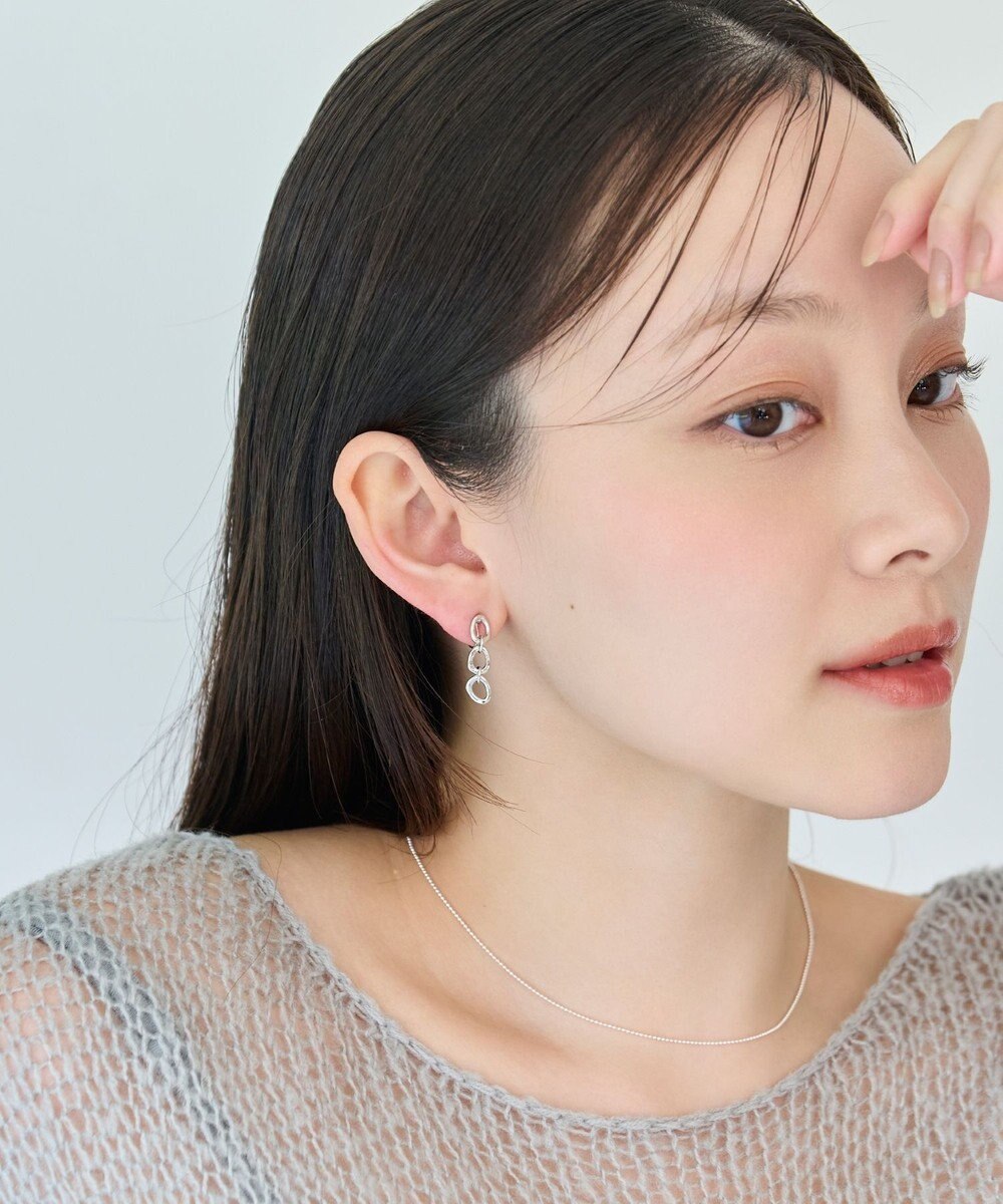 Phoebe 〈痛くないシリーズ/金属アレルギー対応〉ボールドチェーンライトフィットイヤリング　シルバー/ニッケルフリー 