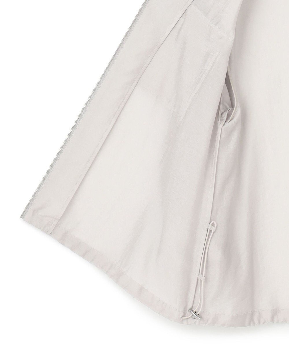 ICB 【洗える】リヨセルナイロンワッシャー ノーカラーブルゾン 