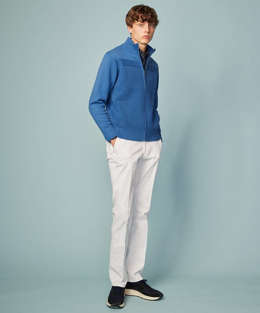 JOSEPH ABBOUD 【キングサイズ・快適な着心地・イージーケア】コンパクトジャージープリント シ ャツ 