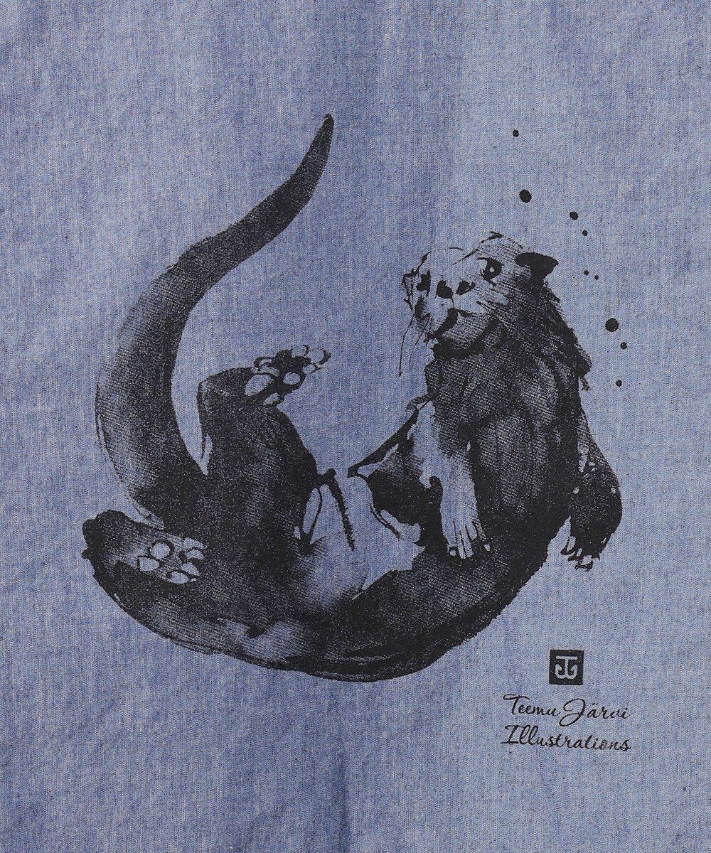 JOSEPH ABBOUD MOUNTAIN 【テーム・ヤルヴィモチーフ】バックデザイン 半袖シャツ 