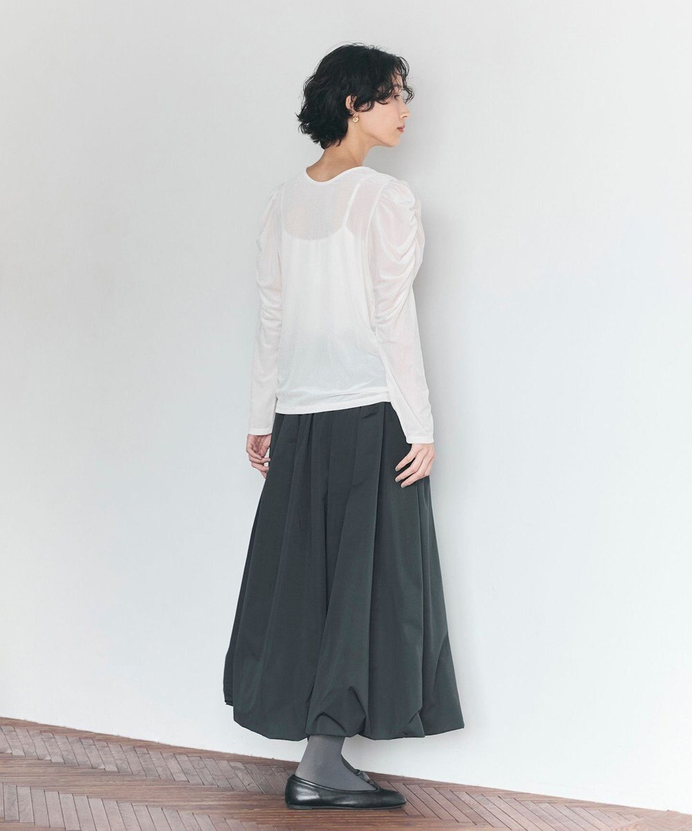 #Newans タフタボリュームバルーンスカート 