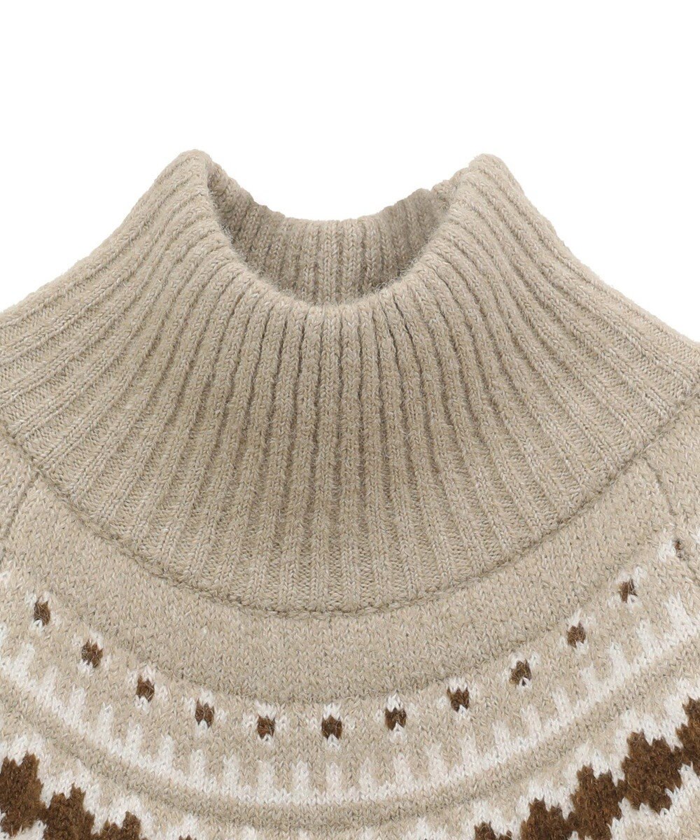 Green Parks ノルディック柄ジャガード織ニット 