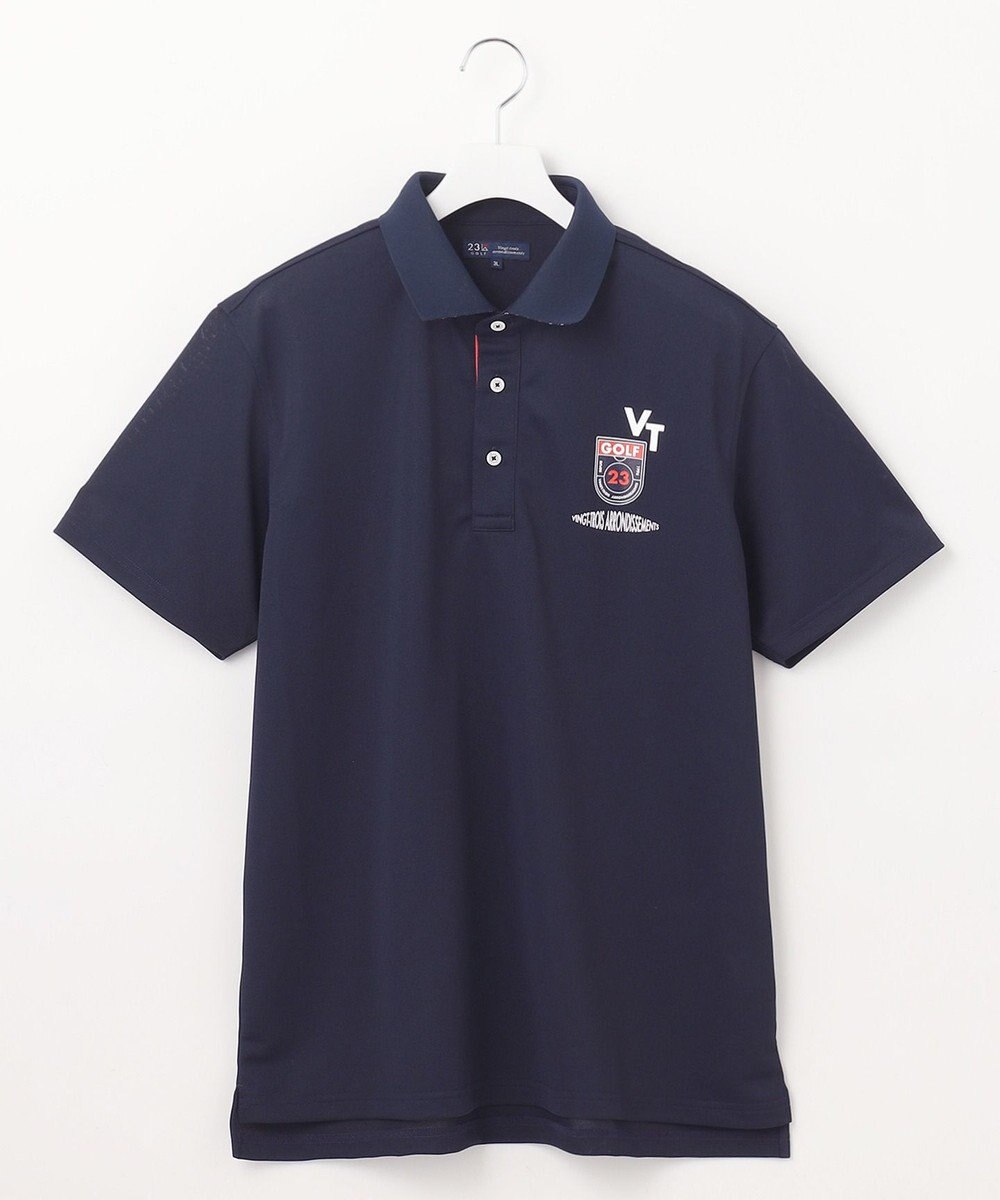 23区GOLF 【MEN】【キングサイズ/吸水速乾/UVカット】エイトロックポロシャツ 