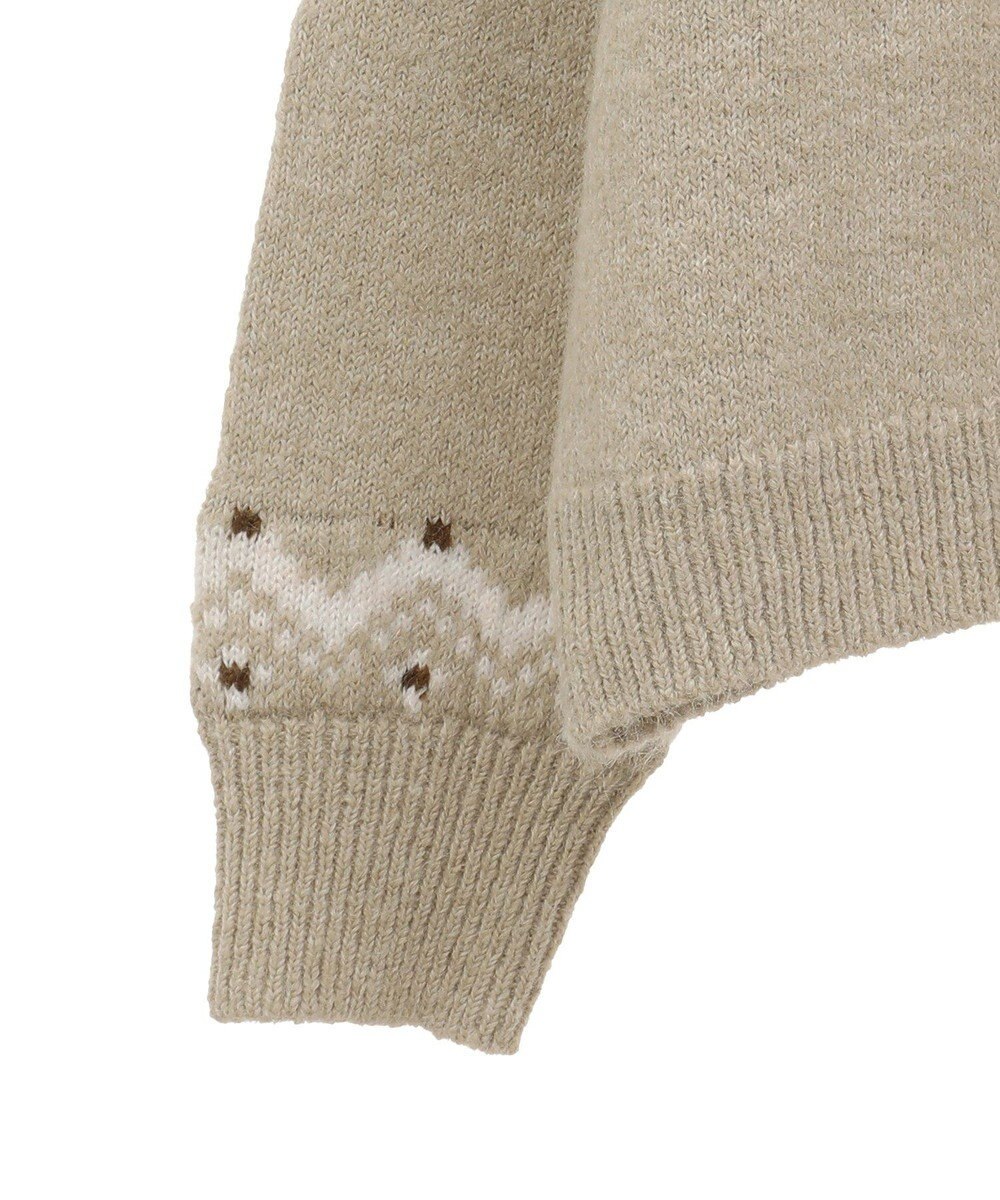 Green Parks ノルディック柄ジャガード織ニット 