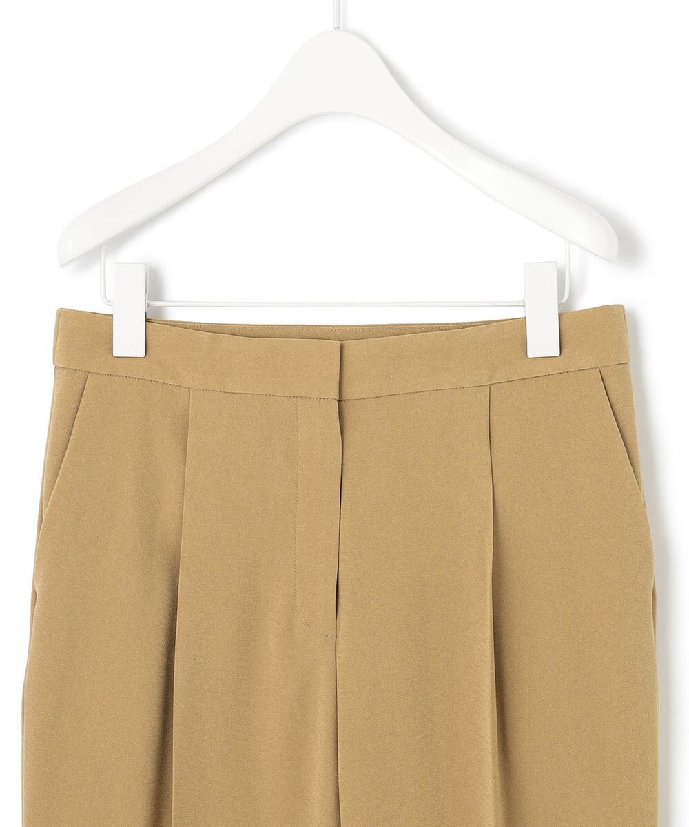 ICB 【人気のため新色追加・洗える】Naiaバックサテン テーパードパンツ 